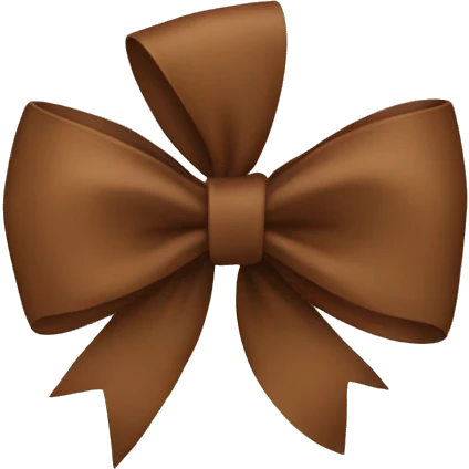 brown bow emoji