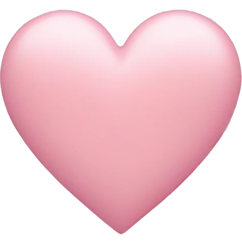 Pastel pink heart emoji