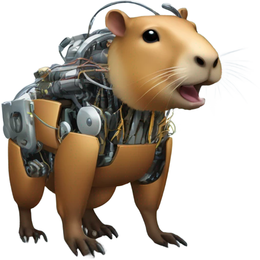 Capybara robot emoji