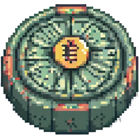 pixel art money, retro video game style emoji