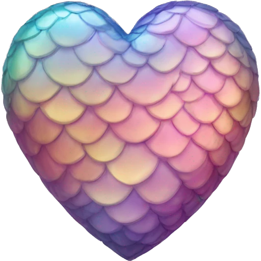 iridescent scale heart emoji