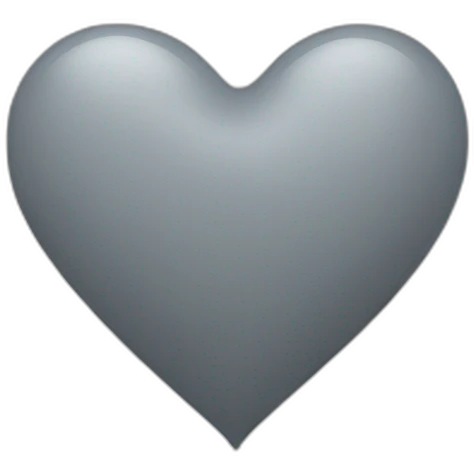 Grey heart emoji
