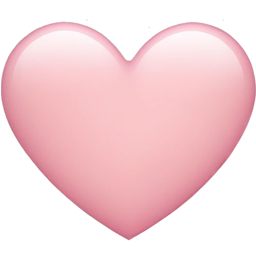 Light pink heart emoji