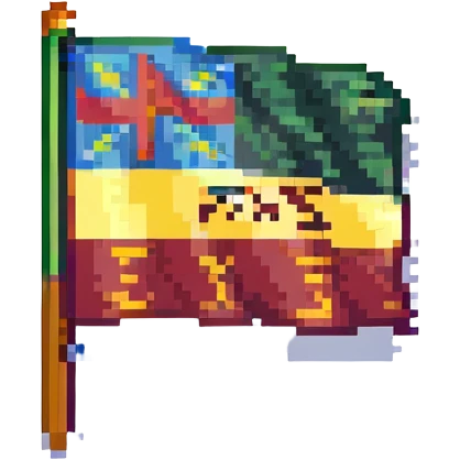 pixel art emoji of a flag with the text 'PXAB', inspired by a professional crypto project logo, clean and bold design emoji