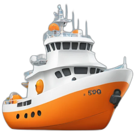 orange rescue ship emoji
