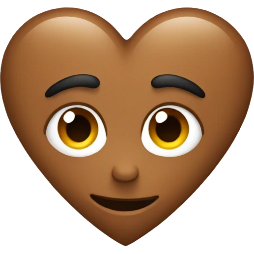 Brown heart emoji
