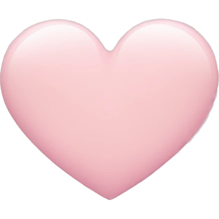 Light pink heart emoji