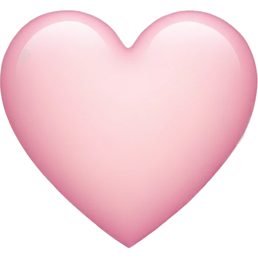 Light pink heart emoji