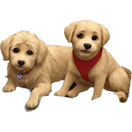 cozy indoor space with dog emoji