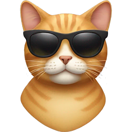 Cat with sunglasses emoji