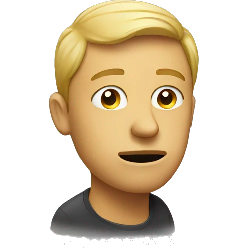 Somebody thinking emoji