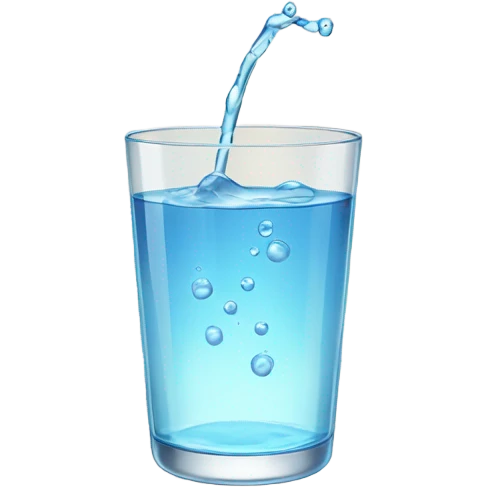 Glass of water emoji