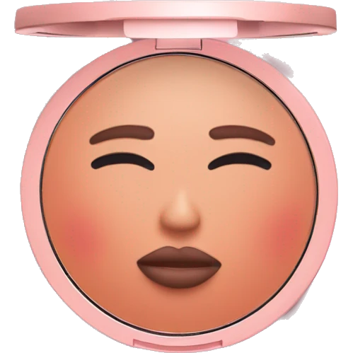 blush compact makeup  emoji
