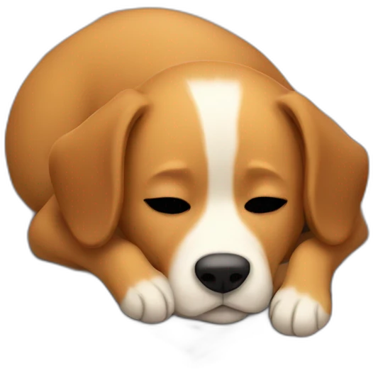 Dog sleeping on roof emoji
