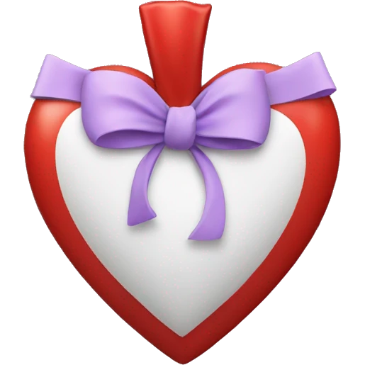 Vilot heart with a bow emoji