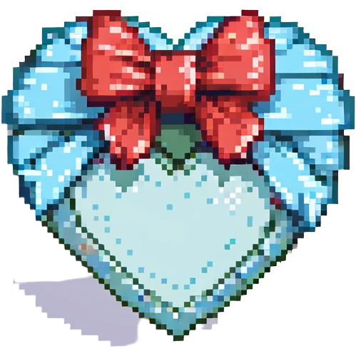 heart with a bow on the bottom emoji