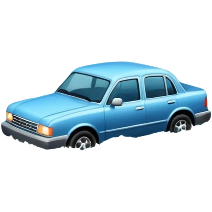 showing a flood disaster scene with strong water waves overflowing streets, partially submerged houses and cars, dark cloudy sky emoji
