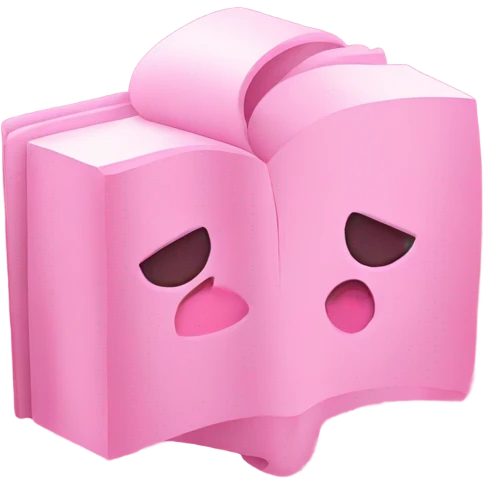 an aesthetic pink bibl emoji