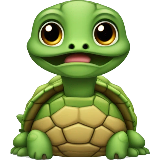 Tortuga bebé tierna  emoji