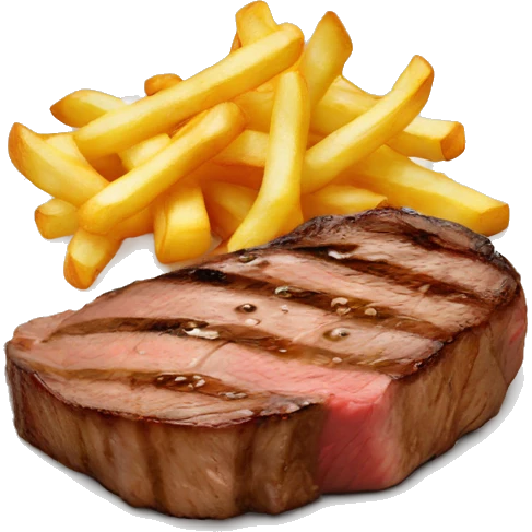 steak avec des frites emoji