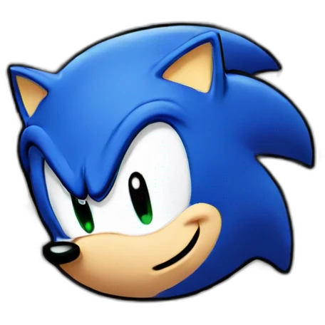 sonic head mix with kirby head emoji