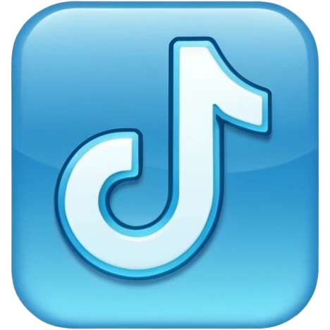 BLUE TIK TOK TICK emoji