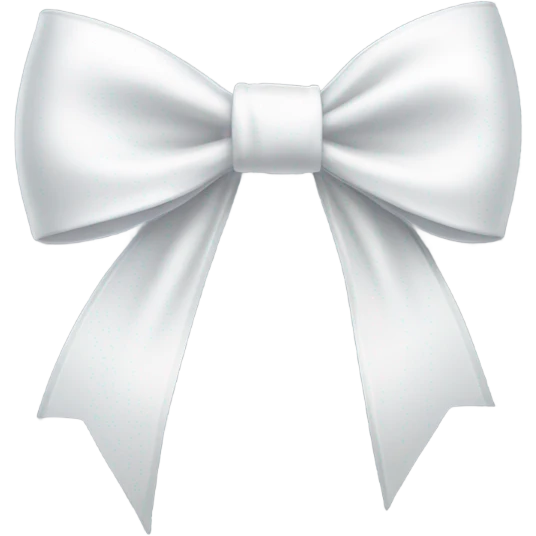 white bow emoji