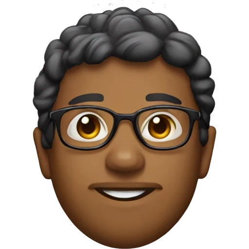 Nooshi Dadgostar with glasses emoji