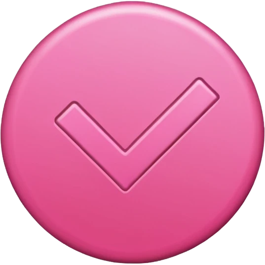 Pink check mark emoji
