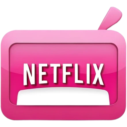 Pink netflix emoji