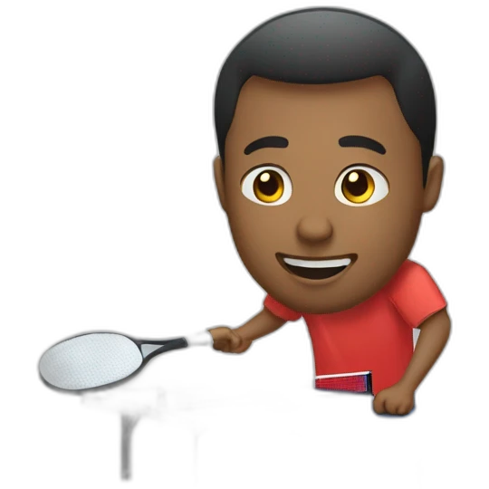 playing ping pong emoji