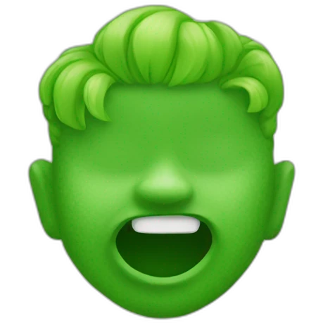 Green teek emoji