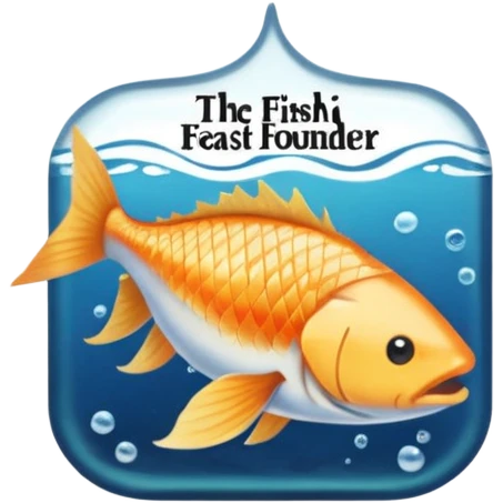 Create a logo using this image.  The wording should read: The Fishwife Founder Feast  emoji