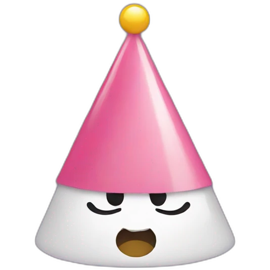crying face birthday hat emoji