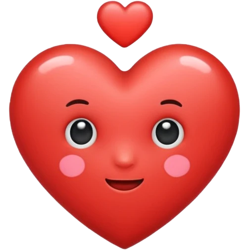 Cute heart emoji
