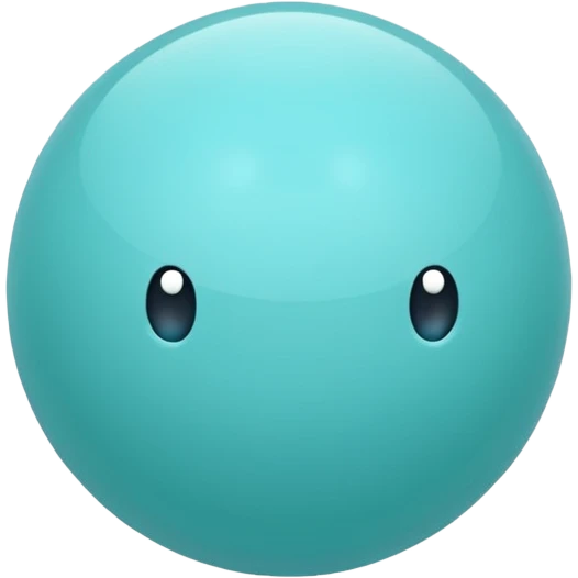 aqua color ball emoji