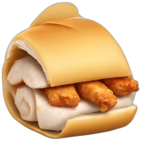 Chicken roll emoji