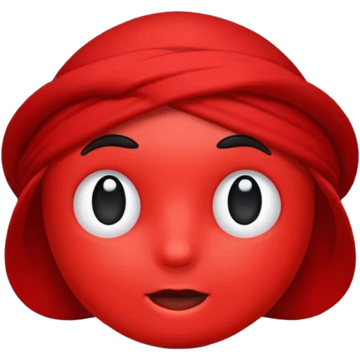 Fiocco morbido rosso emoji