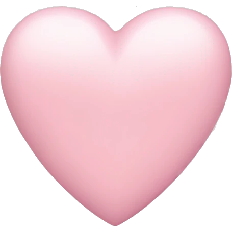 Light pink heart emoji