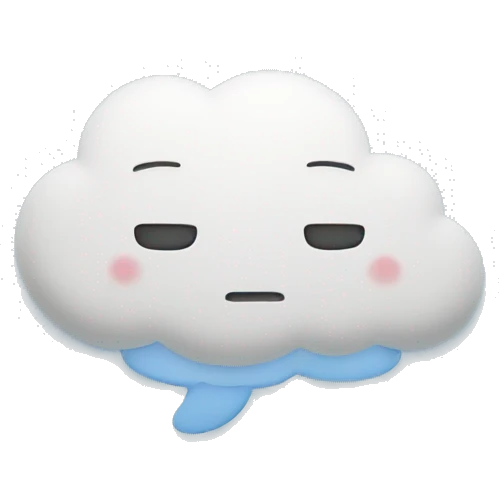 sad speech bubble in form of a cloud emoji