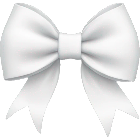White bow emoji
