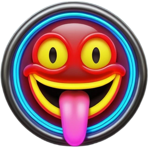 Neon sign saying GET THAT TOUNGE READY YA BASTARD emoji