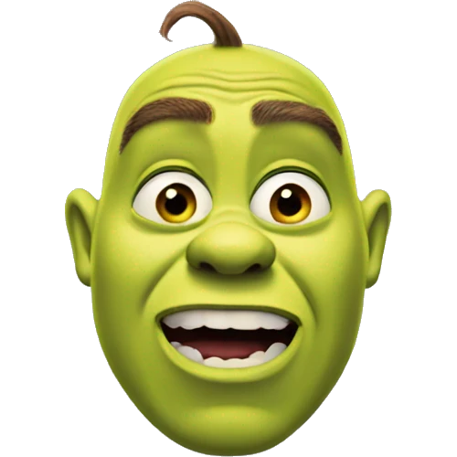 Surprised Shrek emoji