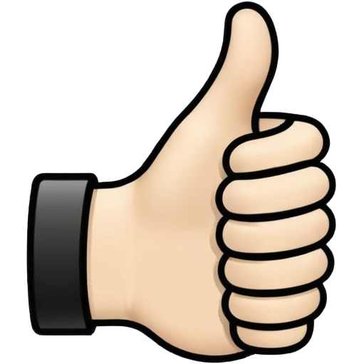 thumbsupusing  lines emoji