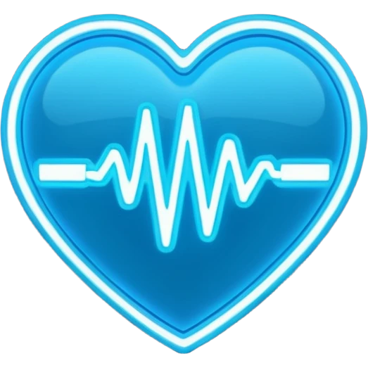 heart pules tech with the pules symbol in the middle  emoji