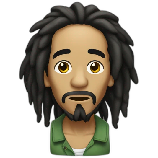 Bob Marley qui fume emoji