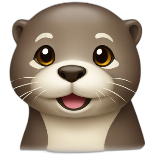 Otter with vodka emoji