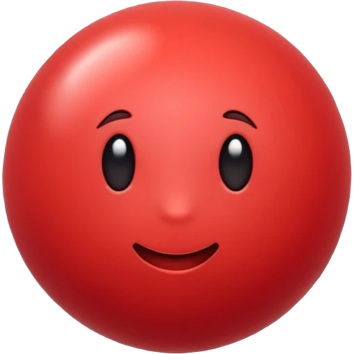 Red ball emoji
