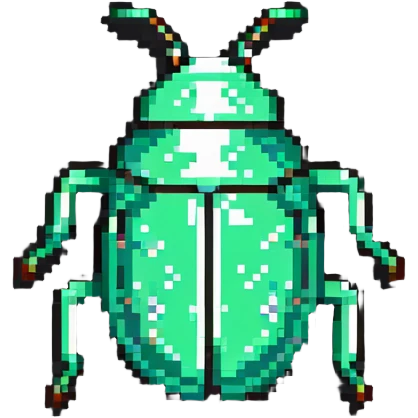 Bug debugging icon, programming logo emoji