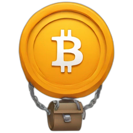 cute bitcoin holder emoji